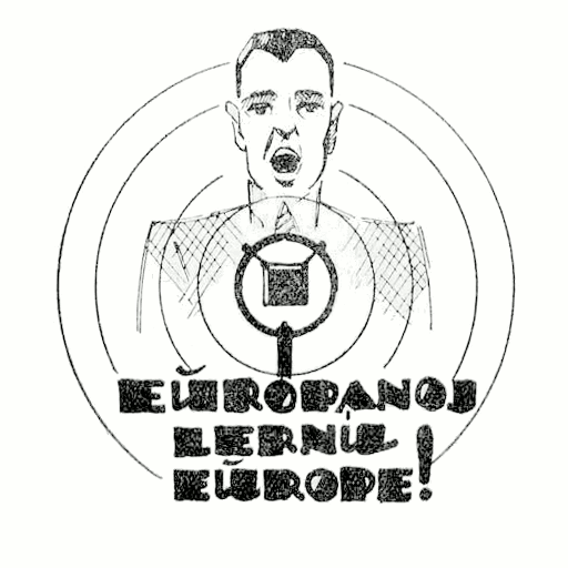 Europäer lernt Europäisch